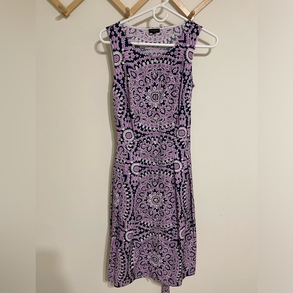 Talbots poplin fit & flare dress - Picture 2 of 7